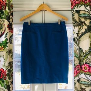 Banana Republic blue pencil skirt US6